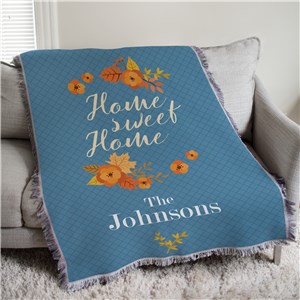 Personalized Home Sweet Home Afghan Throw