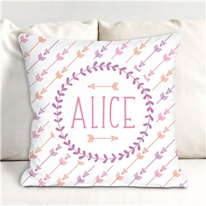 Personalized Arrows Throw Pillow