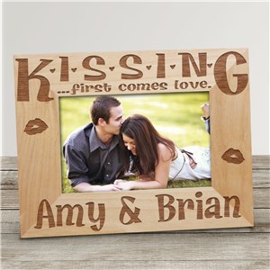 Personalized Valentine's Day Kiss me Frame