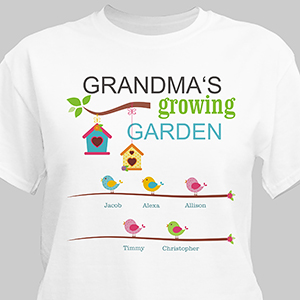 Personalized Spring Garden T-shirt for Her