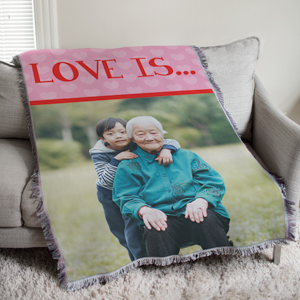 Love Is...Photo Tapestry Throw