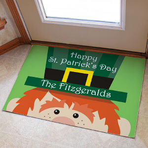 Personalized St. Patrick's Day Doormat