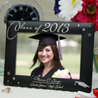 Engraved Black Graduation Picture Frame L588718X