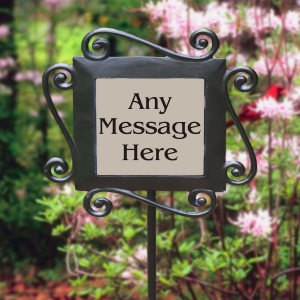 Any Message Here Garden Slate