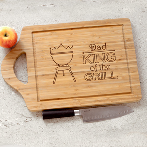 Personalized King of the Grill Cutting Board