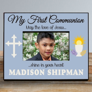 My First Communion Frame in Blue