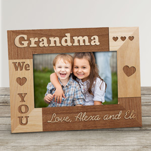Personalized I Love Grandma Frame