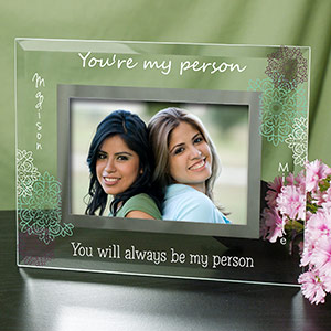 Personalized You’re My Person Glass Frame