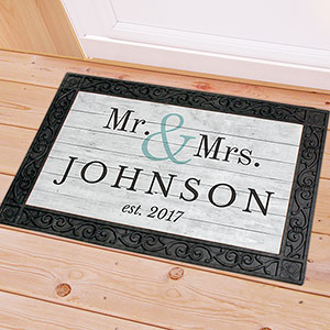 Personalized Mr and Mrs Couple's Doormat