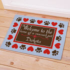 Personalized Home of a Rescued Pet Doormat 83166477X