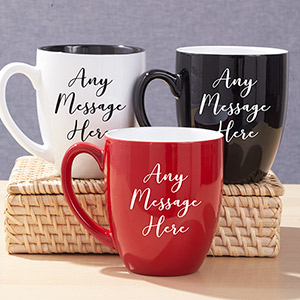 Personalized Any Message Bistro Mug