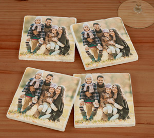 Personalized Photo Marble Coasters
