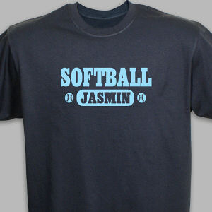 Personalized Softball Sports T-Shirt