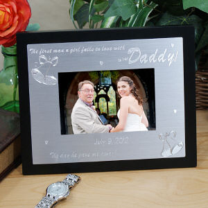 Engraved Is Her Daddy Silver And Black Frame