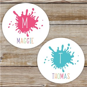 Personalized Paint Splatter Stickers