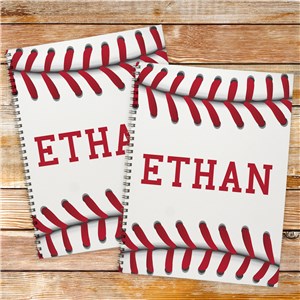 Personalized Baseball Notebook Set