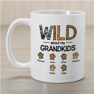 Personalized Wild About My Grandkids Coffee Mug