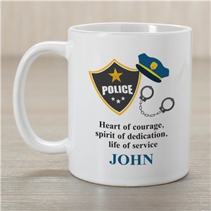 Personalized Police Coffee Mug