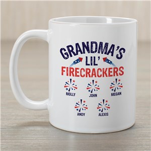 Personalized Grandma's Lil Firecrackers Mug