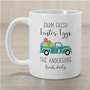 Personalized Farm Fresh Easter Eggs Mug