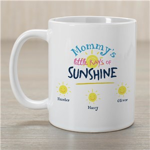 Personalized Mommy's Little Rays Of Sunshine Mug
