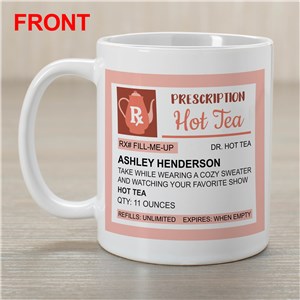 Personalized Prescription Hot Tea Coffee Mug