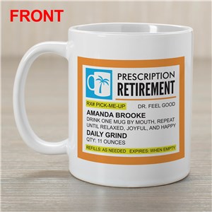 Personalized Prescription Retirement Coffee Mug