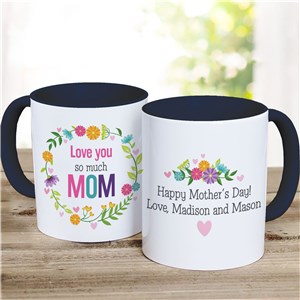 Personalized Love You So Much Mom Mug