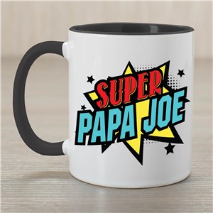 Personalized Super with Comic Graphic Mug