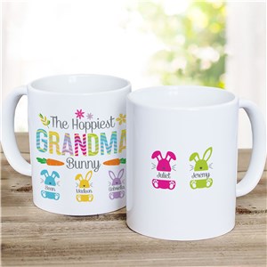 The Hoppiest Grandma Bunny Coffee Mug