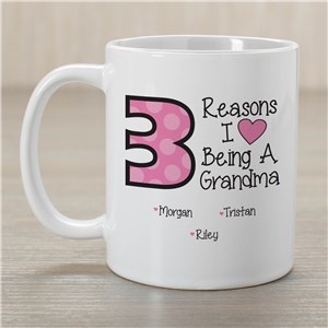 Personalized Reasons I Love Being A Grandma Mug