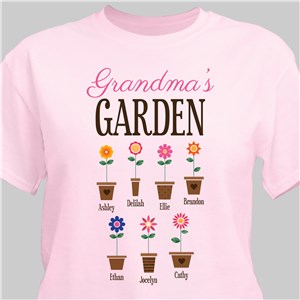 Personalized Grandma's Garden T-Shirt