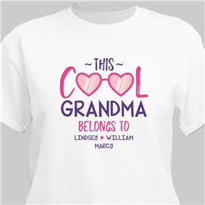 Personalized This Cool Grandma Belongs To T-Shirt