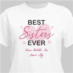 Personalized Best Sister Ever T-Shirt