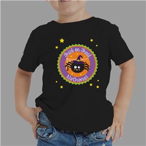 Personalized Trick Or Treat Spider T-Shirt