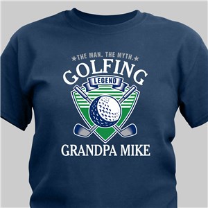 Personalized Man Myth Golfing Legend T-Shirt