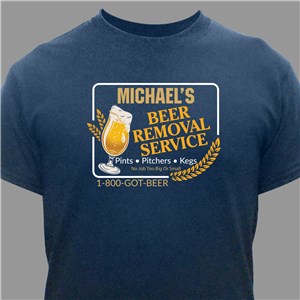 Personalized Beer Removal T-Shirt