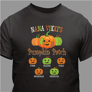 Personalized Pumpkin Patch with Patches T-Shirt