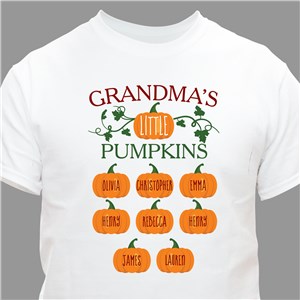 Personalized Little Pumpkins With Vines T-Shirt