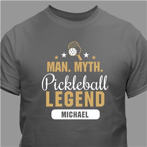 Personalized Man Myth Pickleball Legend T-Shirt