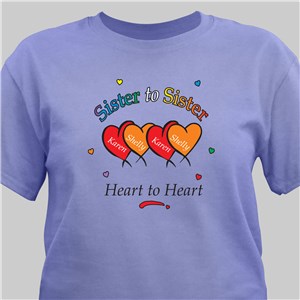 Heart to Heart Sisters T-shirt