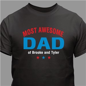 Most Awesome Parent Personalized T-Shirt