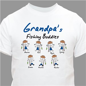 Personalized Fishing Buddies T-Shirt