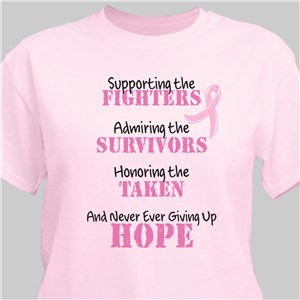 Personalized Breast Cancer Fighter T-Shirt