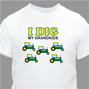 Personalized I Dig My Kids T-Shirt