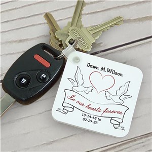 In Our Hearts Sympathy Key Chain