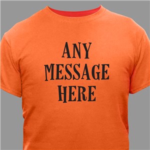 Custom Message Halloween T-Shirt