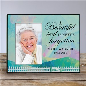 Personalized A Beautiful Soul Is Never Forgotten Memorial Frame