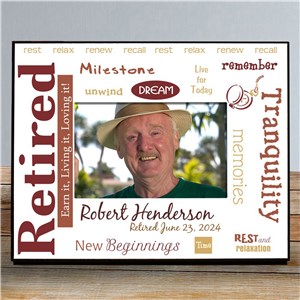 Retirement Personalized Printed Frame - Rest and Relaxation