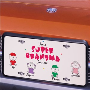 Super Grandma License Plate